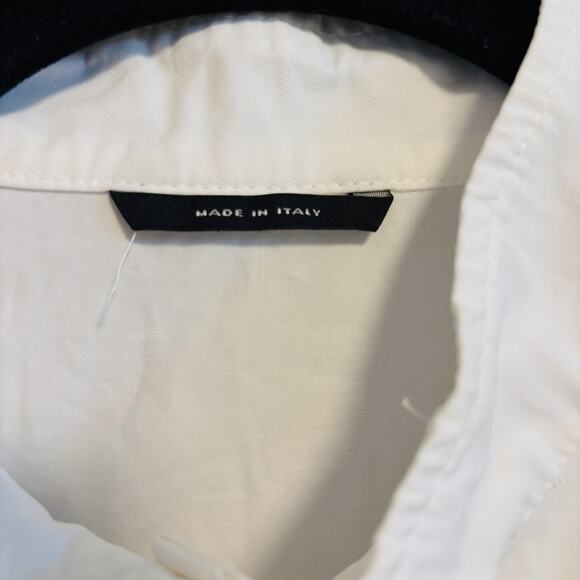 Max Mara Weekend Jacket Women Size 8 White Long Sleeve Lightweight Casual Cotton - Picture 7 of 14